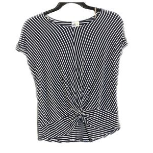 ayla navy blue striped shirt